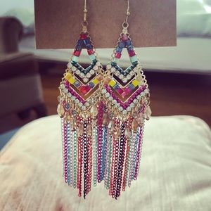 Beaded Dangling Earrings